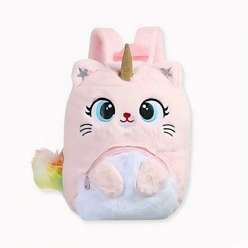 Morbido zaino unicorno rosa per bambini. Di buona qualità e molto trendy.
