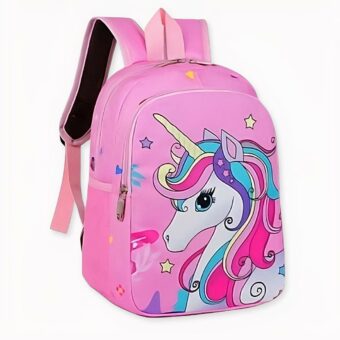 Zaino Unicorno con motivo traspirante e colorato, di buona qualità e molto alla moda.