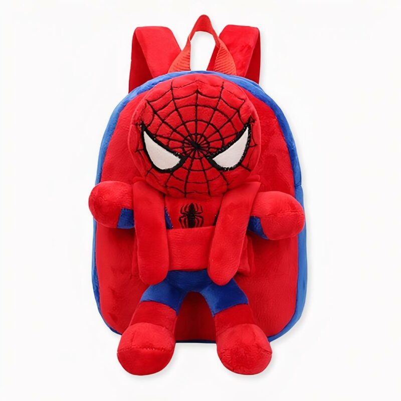 Sac_à_dos_spider-man_avec_peluche_2 Zaino Spider-man con schienale in peluche, di buona qualità e molto trendy.