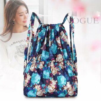 Zaino vintage con coulisse grande capacità