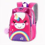 Mini zaino unicorno multicolore per ragazze rosa e viola. Di buona qualità e molto alla moda.