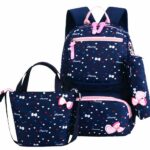 Confezione da 02 borse con fiocco e cuore colorati con chiusura rosa