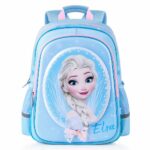 Zaino Regina delle Nevi Elsa blu con sfondo bianco