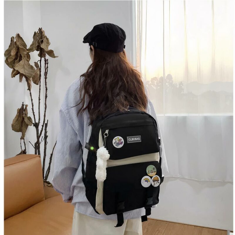 Set di zaini con orsetto pendente 7