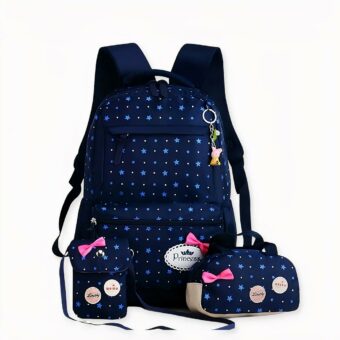 Confezione da 03 borse a stella con motivo a fiocco, di buona qualità e molto trendy.