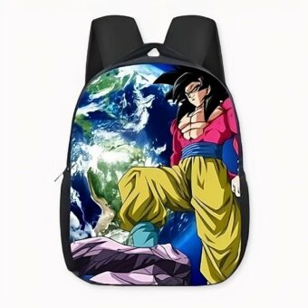 Zaino colorato Dragon Ball GT Son Goku livello quattro. Di buona qualità e molto alla moda.