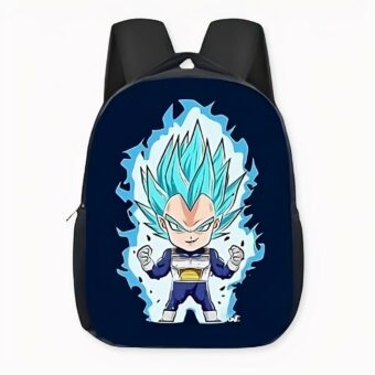 Zaino Dragon Ball Z Vegeta blu livello saiyan. Di buona qualità e molto alla moda.