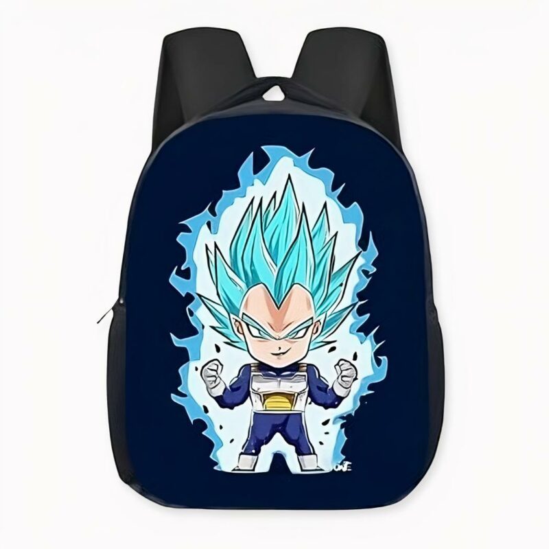 Zaino Dragon Ball Z Vegeta blu livello saiyan. Di buona qualità e molto alla moda.