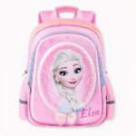 Zaino rosa della Regina delle Nevi Elsa. Di buona qualità e molto alla moda.
