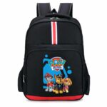 Zaino Patrol Patrol con strisce nere e rosse