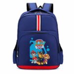 Zaino Patrol con strisce blu e sfondo bianco