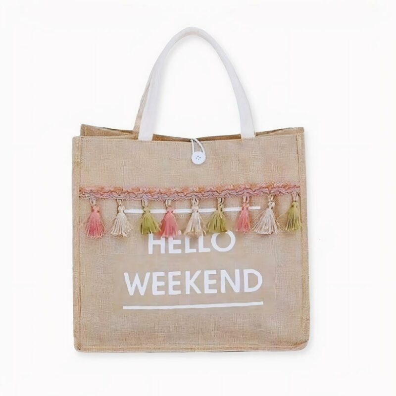 Sta cercando la borsa perfetta per questa estate? Ecco la nostra nuovissima borsa da spiaggia da donna in lino! Il suo stile chic e casual e l'ampia capacità di contenimento la rendono la borsa perfetta per le sue uscite in spiaggia, le passeggiate in città e lo shopping.