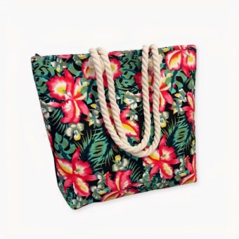 Sta cercando una borsa elegante e pratica per la spiaggia quest'estate? Non si lasci sfuggire la nostra superba borsa da spiaggia floreale da donna! Con il suo design colorato ed estivo, aggiunge un tocco elegante al suo stile e si abbina facilmente a qualsiasi abbigliamento.