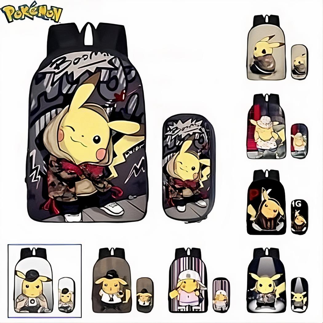 Zaino Pokemon Pikachu per bambini con astuccio coordinato - immagine 5