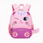 Zaino scolastico con motivi animali 3D per bambini, di buona qualità e molto trendy.