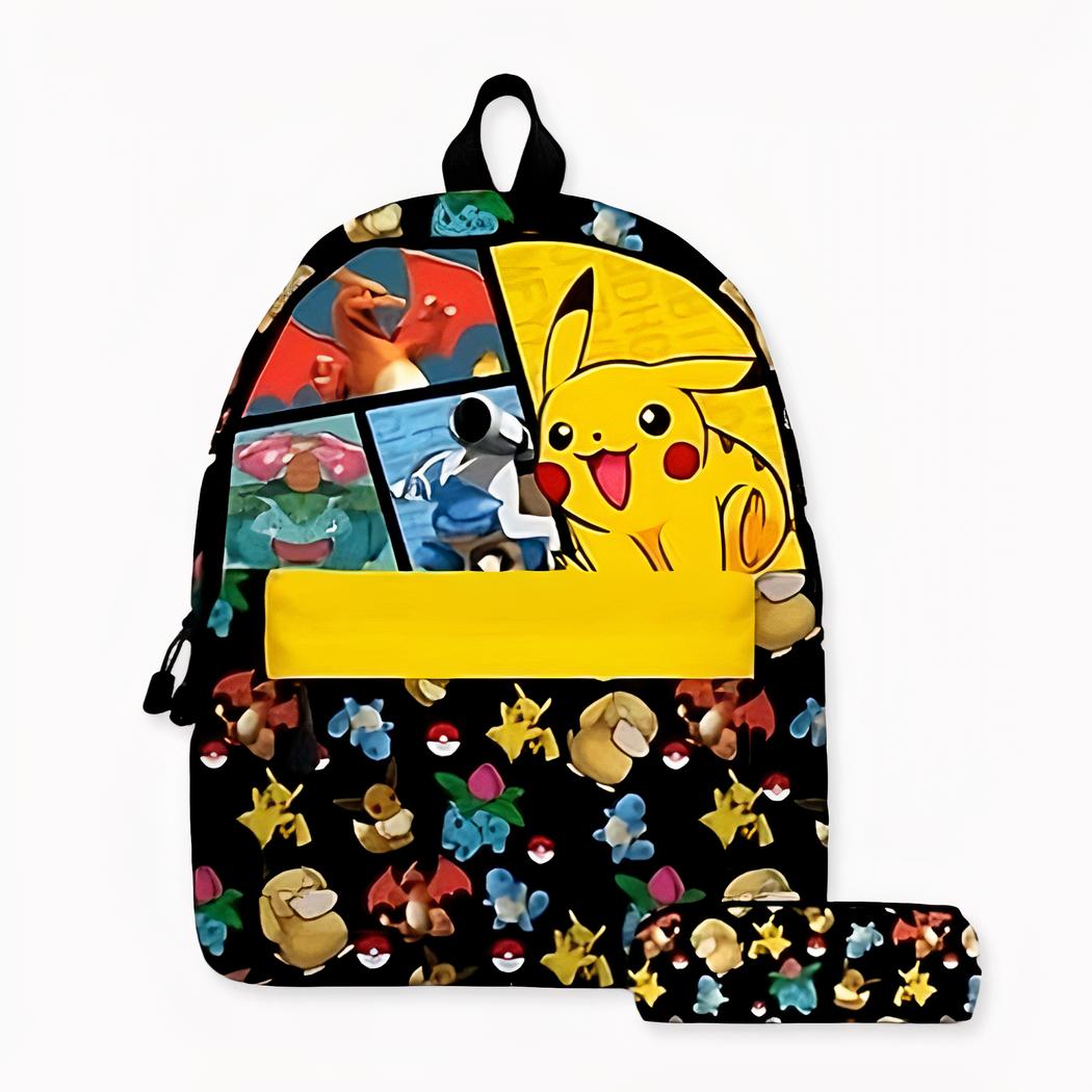 Zaino Pokémon Go per bambini con custodia abbinata. Di buona qualità e molto trendy.