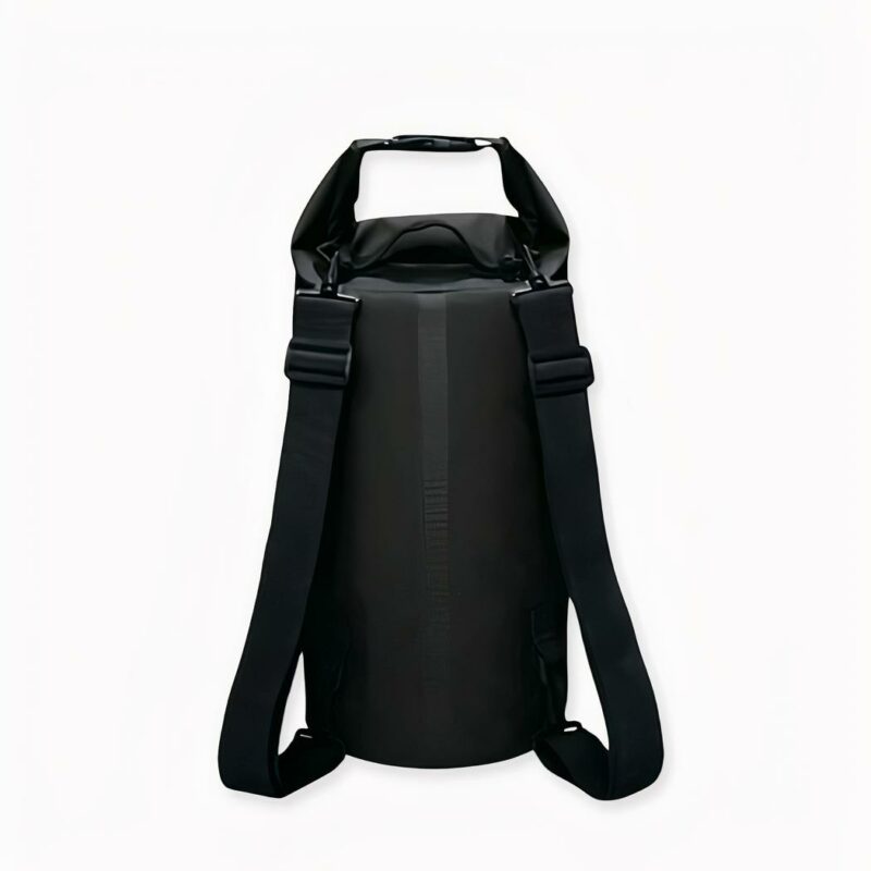 Zaino da spiaggia impermeabile in PVC nero