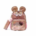 Zaino rosa con paillettes per le bambine