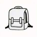 Raccoglitore da disegno 2D creativo per ragazze, molto trendy.