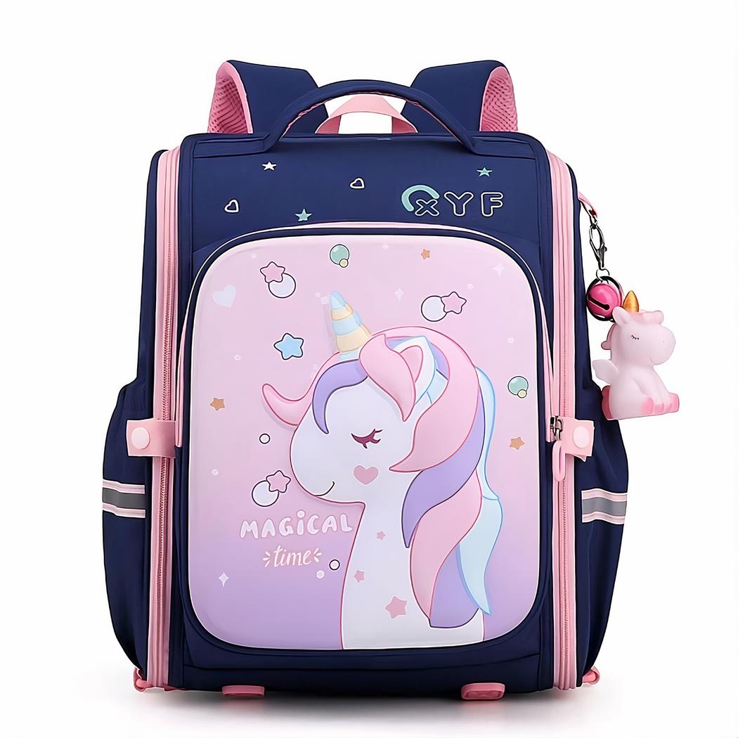 Cartella unicorno rosa impermeabile per bambine - immagine 5