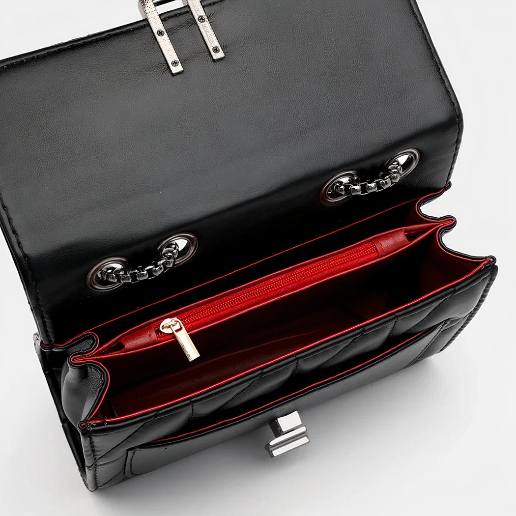 Borsa a tracolla chic con catena elegante - immagine 7