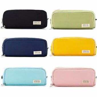 Astuccio portapenne multi scomparto con elastici