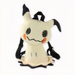 Un pokemon pelucje in bianco e nero su uno sfondo bianco sporco