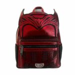 Zaino Marvel per ragazze, versione strega scarlatta, rosso e nero, altezza 25,5 cm, sfondo bianco