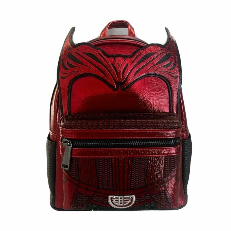 Zaino Marvel per ragazze, versione strega scarlatta, rosso e nero, altezza 25,5 cm, sfondo bianco
