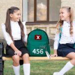 Zaino verde bambino con numero Squid Game
