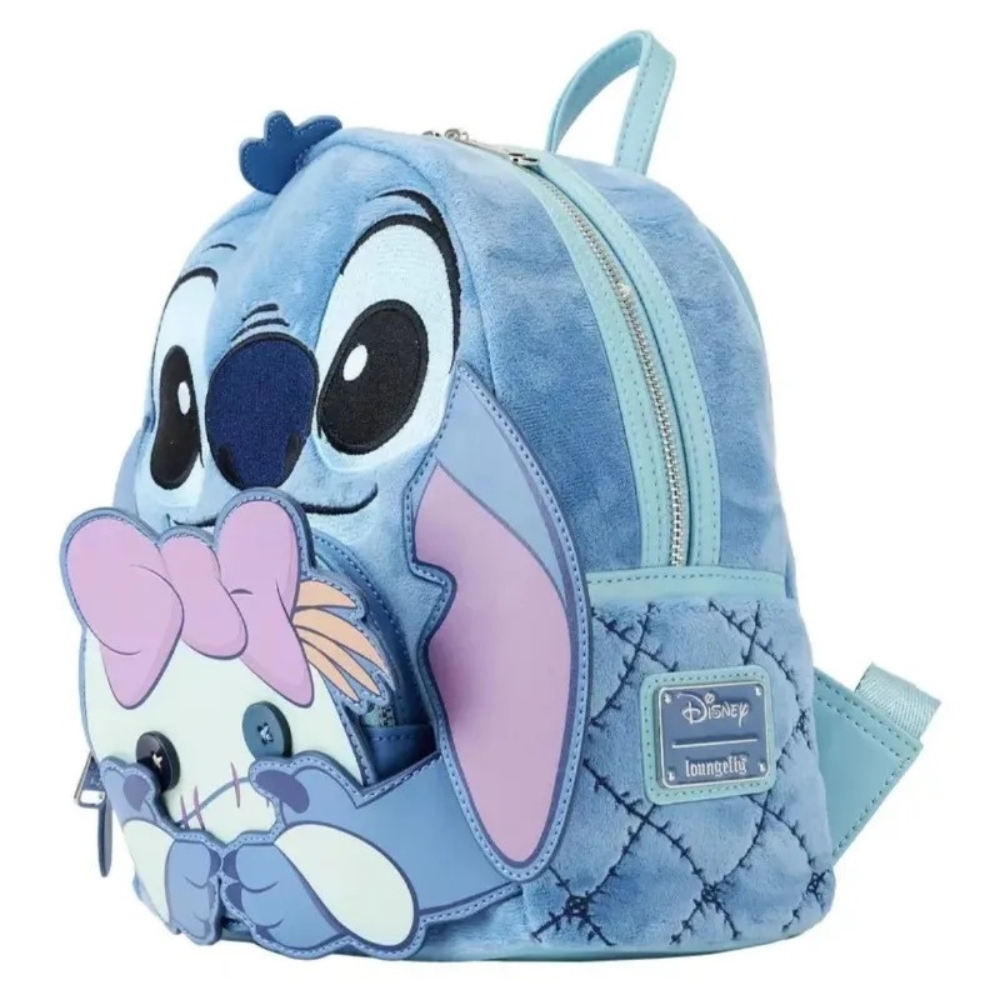 Zaino Stitch kawaii con il suo peluche Scrump