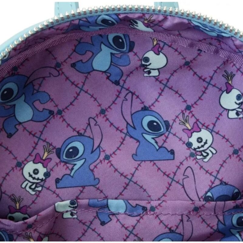 Zaino Stitch kawaii con il suo peluche Scrump