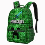 Zaino Minecraft Creeper, vista frontale