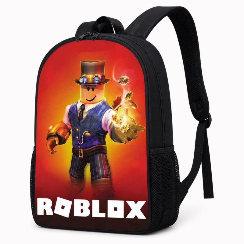 Zaino Roblox con mago steampunk, vista frontale