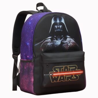 Zaino Star Wars con cielo stellato, vista frontale