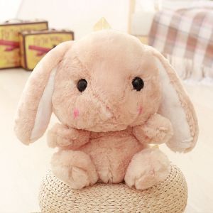 Zaino da bambina con coniglio di peluche - Marrone - Animale di peluche coniglio di peluche