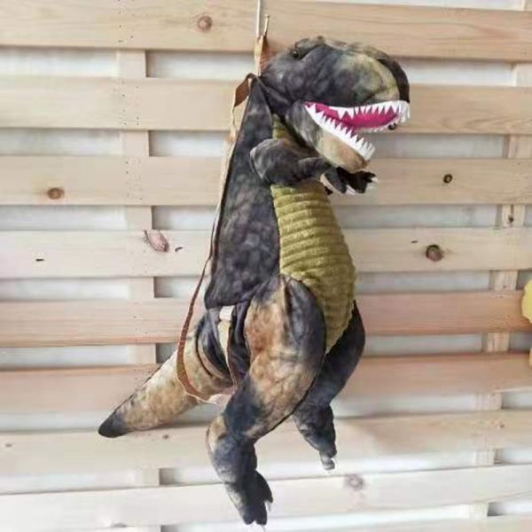 Originale Zaino Dinosauro Appeso In 3D Con Fondo In Legno