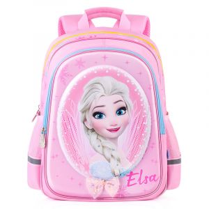 Elsa la Regina delle Nevi Zaino rosa con sfondo bianco